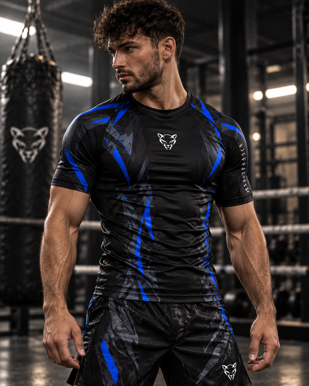 PANTHERM COBALT 01 Short Sleeve Rashguard
