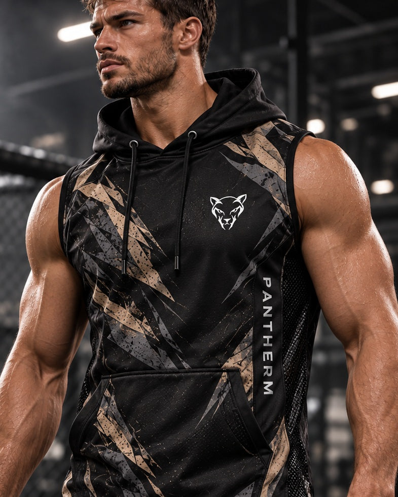 PANTHERM SANDSTORM 01 Sleeveless Training Hoodie detail
